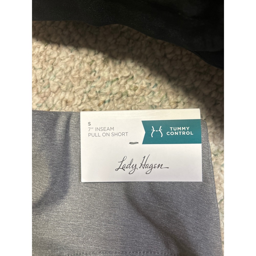 Lady Hagen Women's Golf Shorts, Tummy Control, Pull On, Gray - Picture 3 of 3